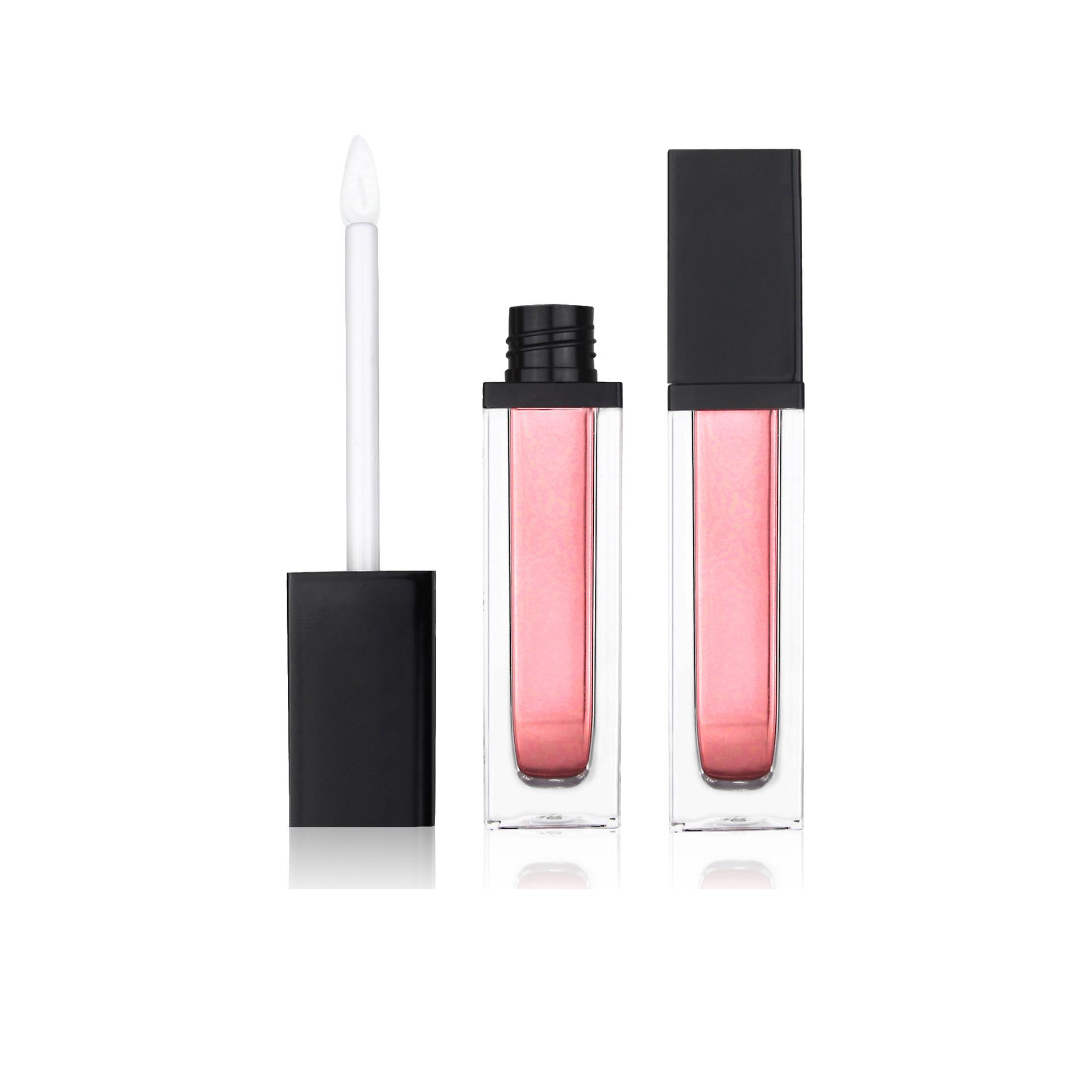 Cheap PriceList for Cool Lip Gloss Tubes - 5ml unique Lipgloss Tube empty square glaze Lip Gloss Containers cute liquid lipstick bottle luxury cosmetic packaging – EUGENG