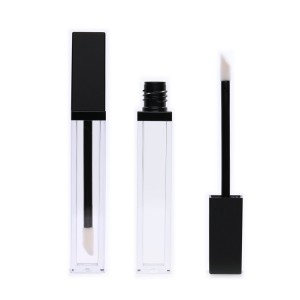 Lip Gloss Square Tubes ដបទឹកសុទ្ធ Lipstick caontainer ជាមួយអ្នករចនាផ្សេងៗគ្នា