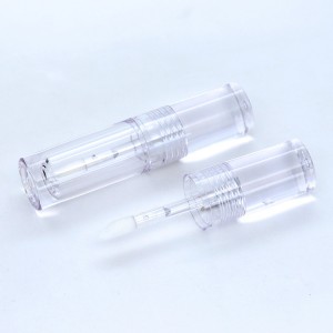 Todos os cilindros personalizados claros tubos de brilho labial recipiente de tubo de brilho labial garrafas vazias de brilho labial mini batom líquido em diferentes
