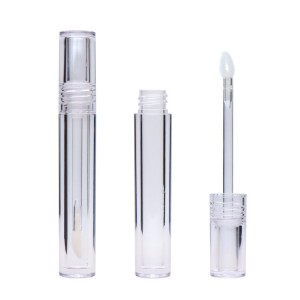 mini Transparent Lip Gloss Tubes Crystal cylinder pretty clear Liquid Lipstick Container Empty transparen bottle package