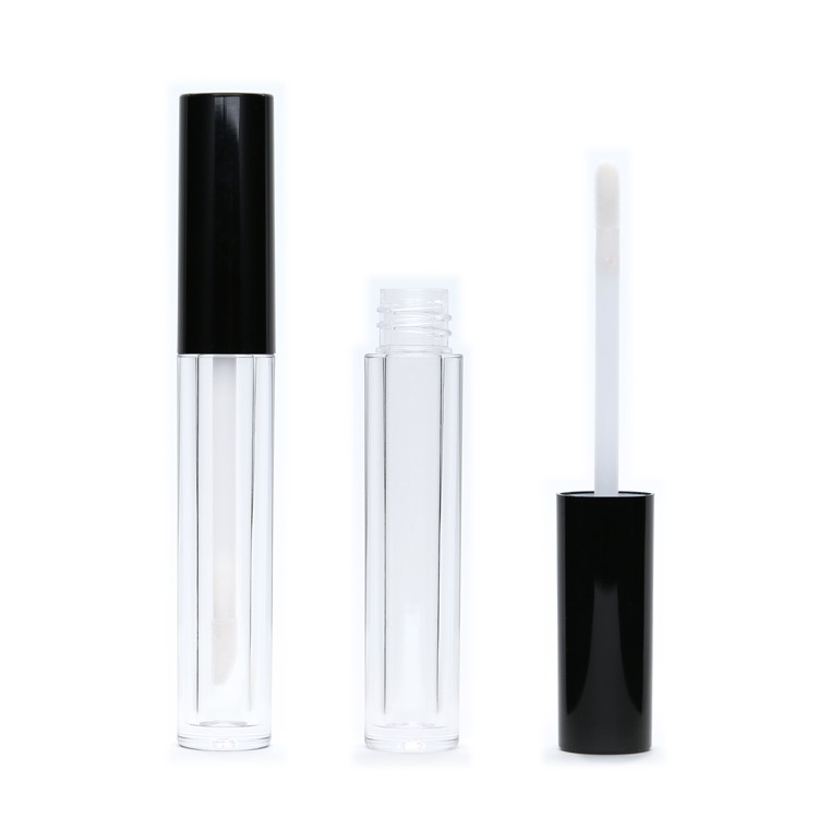 Reasonable price for Engraved Lipstick Case - empty liquid lipstick tube cylinder matte black  frosted customized cute lip gloss bottle with brush tip uv cap – EUGENG