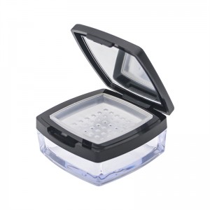 Cosmetic Empty Custom 10g Square Loose Powder Jar Container Packaging Case With Sifter