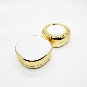 Розкішний золотий нестандартний логотип високої якості подвійний шар BB крем фундаментний футляр квадратний косметичний порожній контейнер на повітряній подушці упаковка