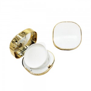 Logotip personalitzat d'or de luxe de doble capes d'alta qualitat BB Cream funda de funda quadrada cosmètica buida embalatge de contenidors de coixí d'aire
