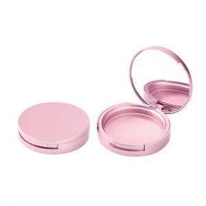 Wholesale cosmetic custom empty compact powder case rose gold