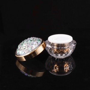 Új luxus gyémánt akril üres 50g szemkörnyékápoló krém csomagolás arckrém tégely arckrém tartály