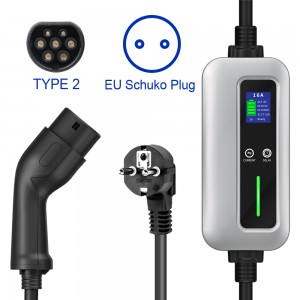 16A type 2 EV Charger with Delay Charging function for Electric Vehicle Charging