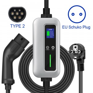 16A type 2 EV Charger with Delay Charging function for Electric Vehicle Charging