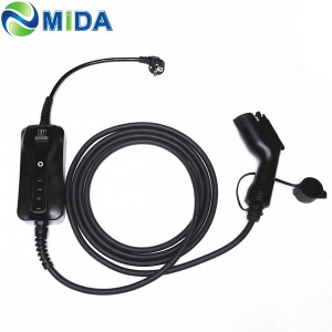 Supply ODM China 32A EV Charing Station (NEMA 14-50 Plug) for J1772 Connector Level 2 Wall-Mount Smart EV Charger