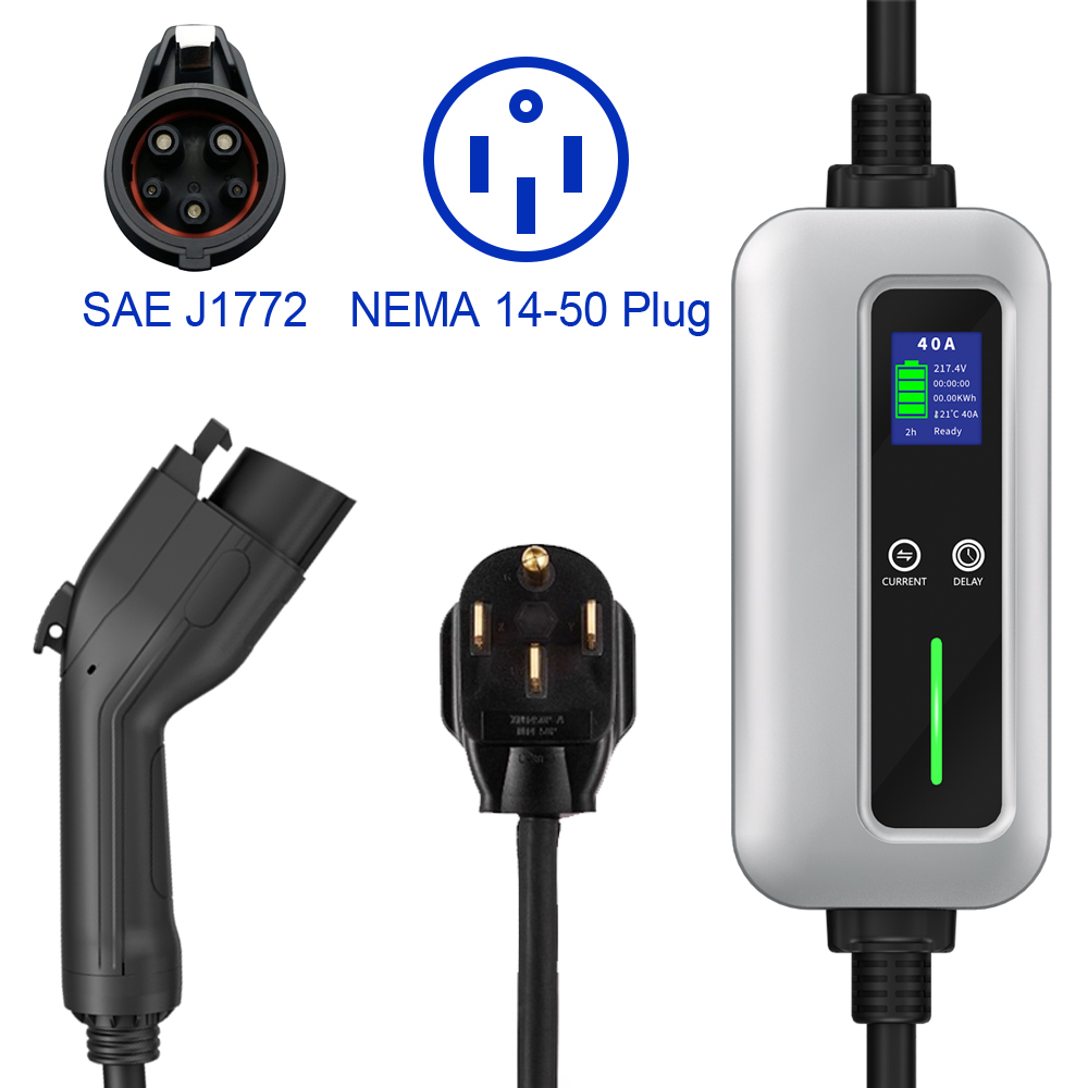 Portable Electric Vehicle Charger Type 1 Sae J1772 16A 32A