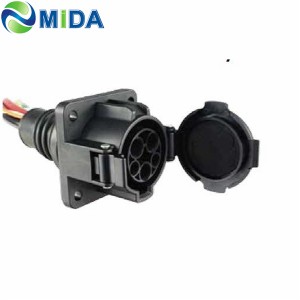50A 80A J1772 Inlets Socket Type 1 Socket For Electric Vehicle Charging Inlets