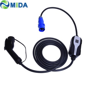 32A Adjustable Type 1 EV Charger J1772 Connector EVSE EV Charging Cable Electric Vehicle Charging box