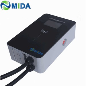3 Phase 16A 11KW EV Charger Station RFID Card with Type B RCD Wallbox