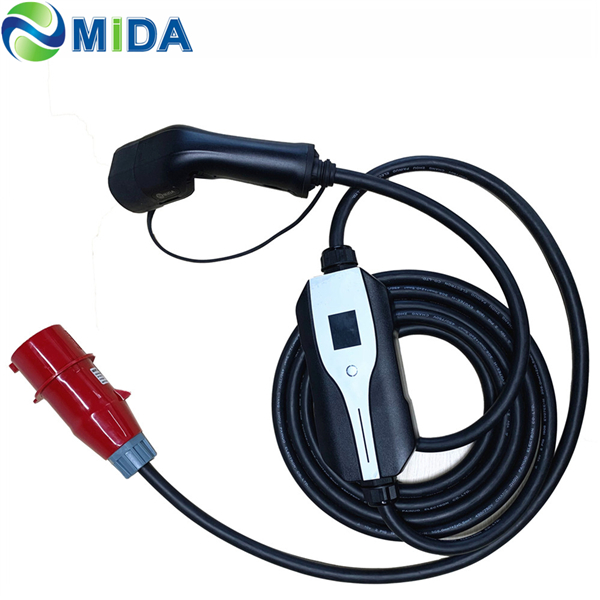 China 16A 32A 3Phase 22KW EVSE 400V Level 2 EV Charging Type 2 Mobile EV  Charger factory and manufacturers