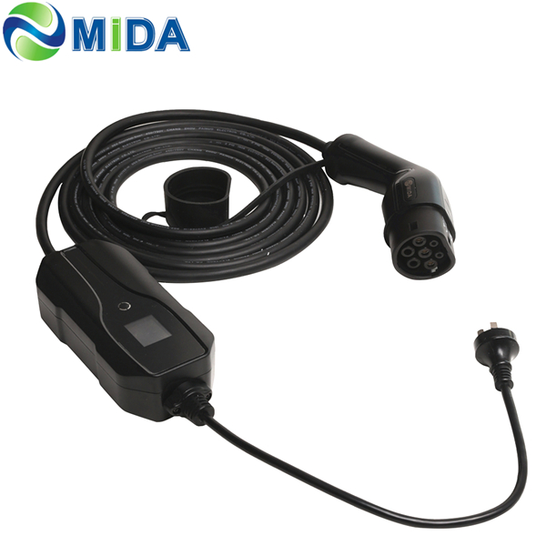 Wholesale Dealers of Portable Ev Charger - China Manufacture EV Charging box Type 2 8A 10A 15A Portable EVSE Electric Car Charger AU NZ Plug – Mida
