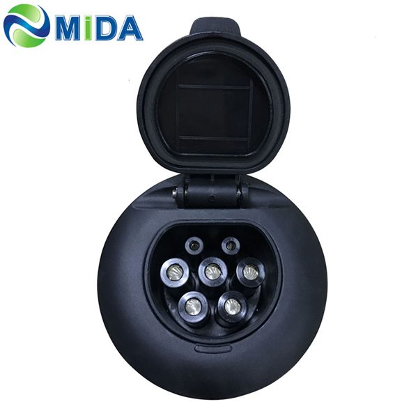Chinese wholesale Type 2 Charging Socket - DUOSIDA Type 2 charging socket Solenoid Lock 16A 32A 3 Phase Type 2 Outlet Sockets  – Mida