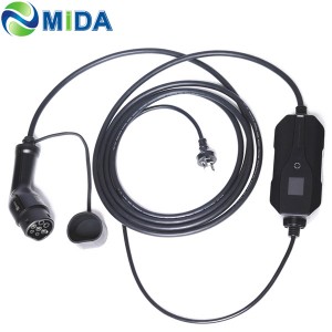 Level 2 EV Charger Type 2 6A 8A 10A Type 2 female Plug EV Charging Cable Nissan Leaf Electric Car Charger