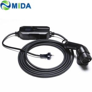 Level 2 EV Charger Type 2 6A 8A 10A Type 2 female Plug EV Charging Cable Nissan Leaf Electric Car Charger
