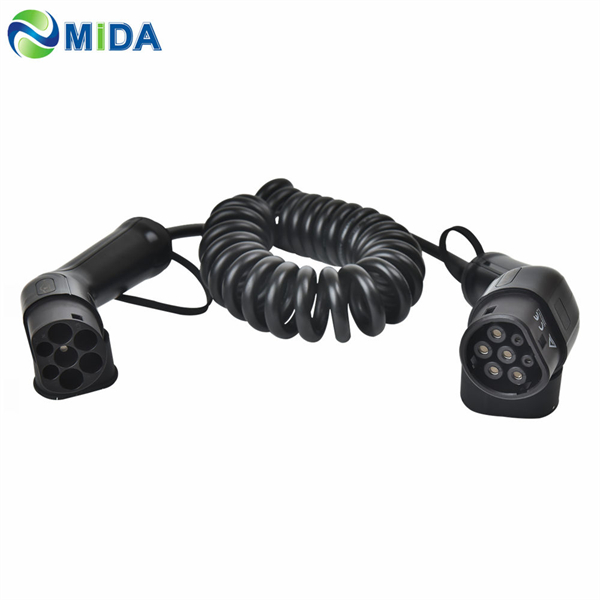 Type 2 to Type 2 EV Coiled Cable 0