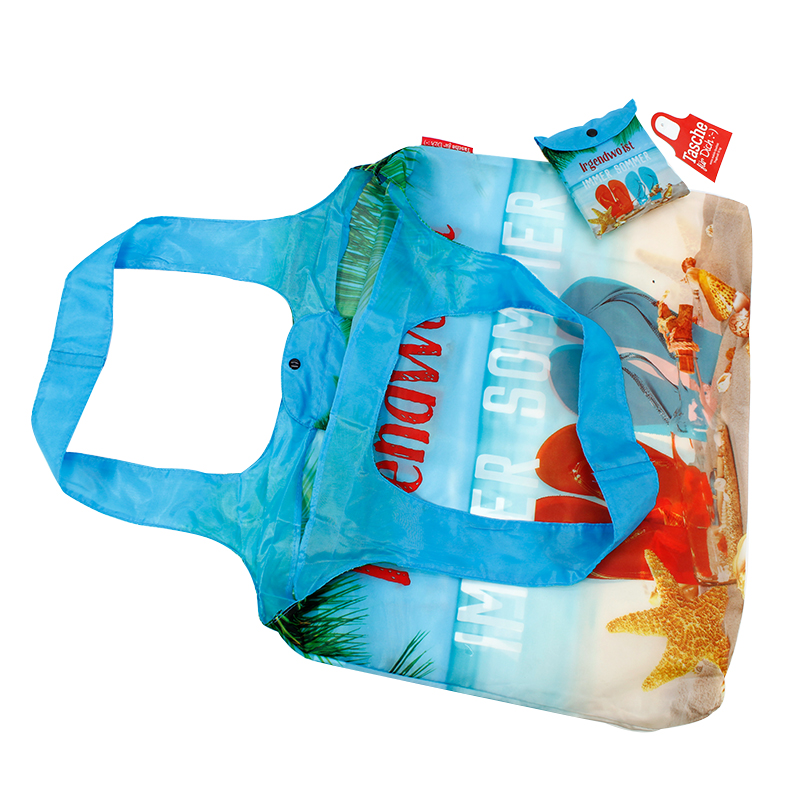 Renewable Design for Canvas Grocery Bags - Polyester (Nylon) NL19-04 Foldable bag – Ewin detail pictures