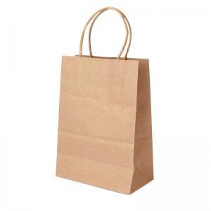 Paper bag,kraft paper,Paper Bag With Twisted Handle