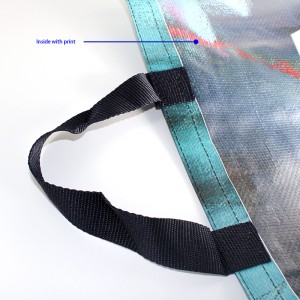 PP woven bag PB19-08, printed inside,  shopping bag Recyclable