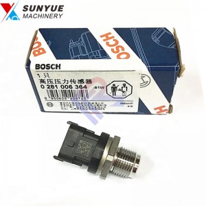 គ្រឿងបន្លាស់ Bosch Common Rail Pressure Sensor សម្រាប់ Excavator 0281006364 0281002937 0281002930 028102706 5297641 5260246 3974092