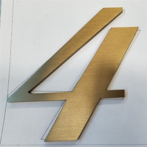 حروف آبکاری شده لابی فولاد ضد زنگ تجاری سفارشی برش فلز علامت داخلی داخلی علامت سه بعدی حروف بیش از علامت