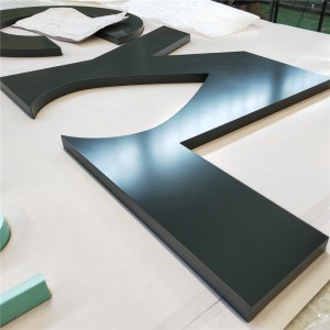Réception intérieure lettre acrylique solide découpe plate signe de lettre acrylique 3D découpé au Laser signe de dépassement