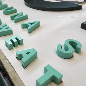 Indoor Reception Solid Acrylic Letter Flat Cutting Outlet Acrylic 3D Letter Sign Laser ຕັດເກີນປ້າຍ