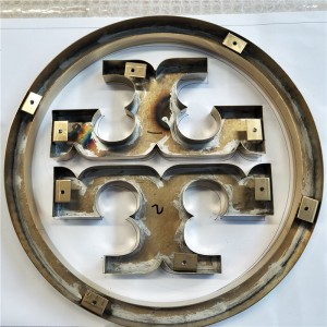 Kina brugerdefineret spejl rustfrit stål galvaniseret guld logo bogstaver kanal bogstav 3d bogstav tegn overskride tegn