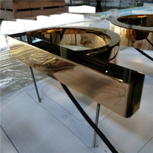 3D зовнішні вивіски Дзеркало з нержавіючої сталі з гальванічним покриттям, поліроване світлодіодне освітлення Бізнес-логотип зі світлодіодним підсвічуванням Літера Exceed Sign