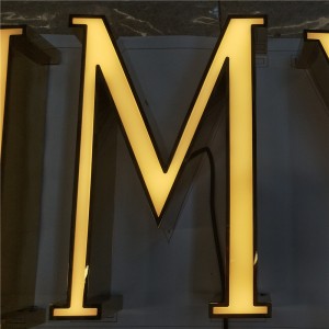 Manufacturer Store Outdoor 3D Illuminated Light Custom Metal Acrylic Mirror LED Letter Exceed Sign