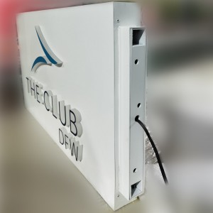 led light box ဆိုင်းဘုတ်အက္ခရာ acrylic ထည် တောက်ပသော ပြင်ပ led ကြော်ငြာ stainless steel Exceed Sign