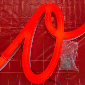 China Custom 3D Faux Neon Signs Led Lighting Restaurant Logo Led Neon Letter Exceed Sign