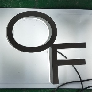 Sign Factory Backlit Custom Halo Lit Metal Illuminated Signs Stainless Steel 3d Letter Exeed Sign