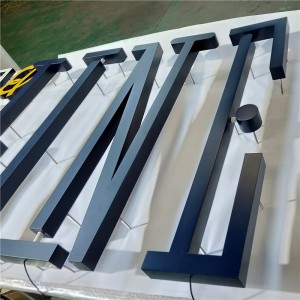Custom 3D Wall Signs Logo Painted Stainless Steel Led Backlit Lighting Business Sign Letters Exceed Sign
