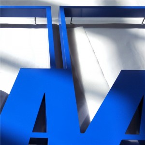 OEM боядисани алуминиеви заваръчни неръждаеми стоманени персонализирани метални архитектурни знаци 3d знак за превишаване на буквата