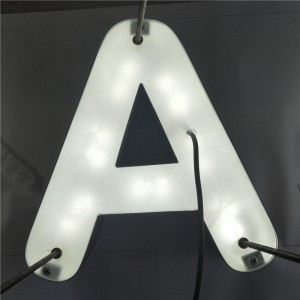 Letreros iluminados de metal con luz de halo personalizado de acero inoxidable retroiluminado de marca OEM de China Letrero de exceso de letra 3d