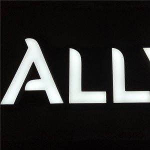 Commercial Channel Signage Exterior Lighted Logo Signs Resin Led Letter Exceed Sign