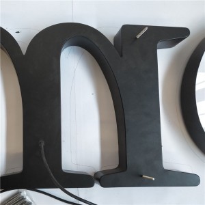 High Quality Frontlit Illuminated Outdoor Light Led Letter Business Store Front Sign 3d Exeed Sign