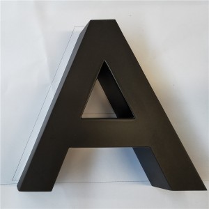 Lletres de vestíbul d'acer inoxidable personalitzades per a empreses OEM Cartes de lletres de canal pintades Signe de lletra 3D Signe de superació
