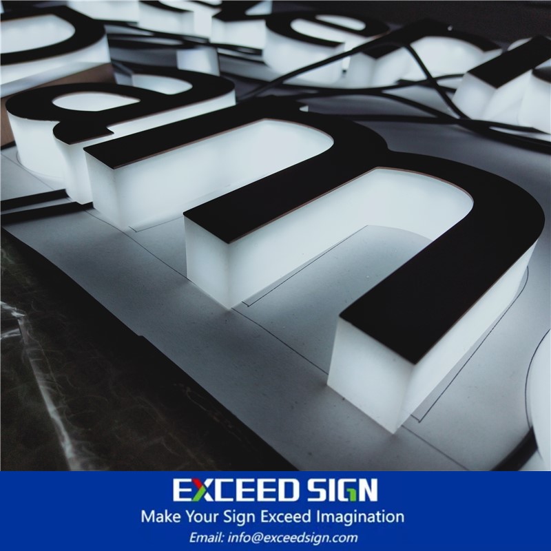 Design och produktion av dina upplysta logotypskyltar – Exceed Sign