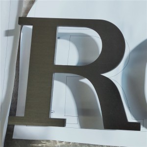 High Quality Custom Brushed Wall Mount Letters Stainless Steel Lobby Cut Metal Indoor Sign 3d Letter Sign Exceed Sign