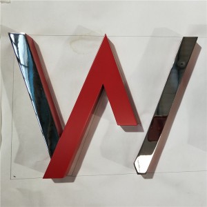 Exterior Sign Polished Stainless Steel Letter with Close Back Custom Metal Architectiral Signs 3d Letter Exceed Sign