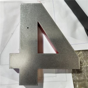 Exterior Sign Welded Stainless Steel Letter Custom Metal Architectiral Signs 3d Letter Exceed Sign
