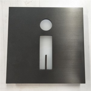Vysoko kvalitná nerezová oceľ laserom vyrezávané ceduľové tabule Kovové toaletné cedule Exceed Sign
