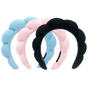 Spa Headband Sponge Headbands Padded Soft Hairband for Women Girls
