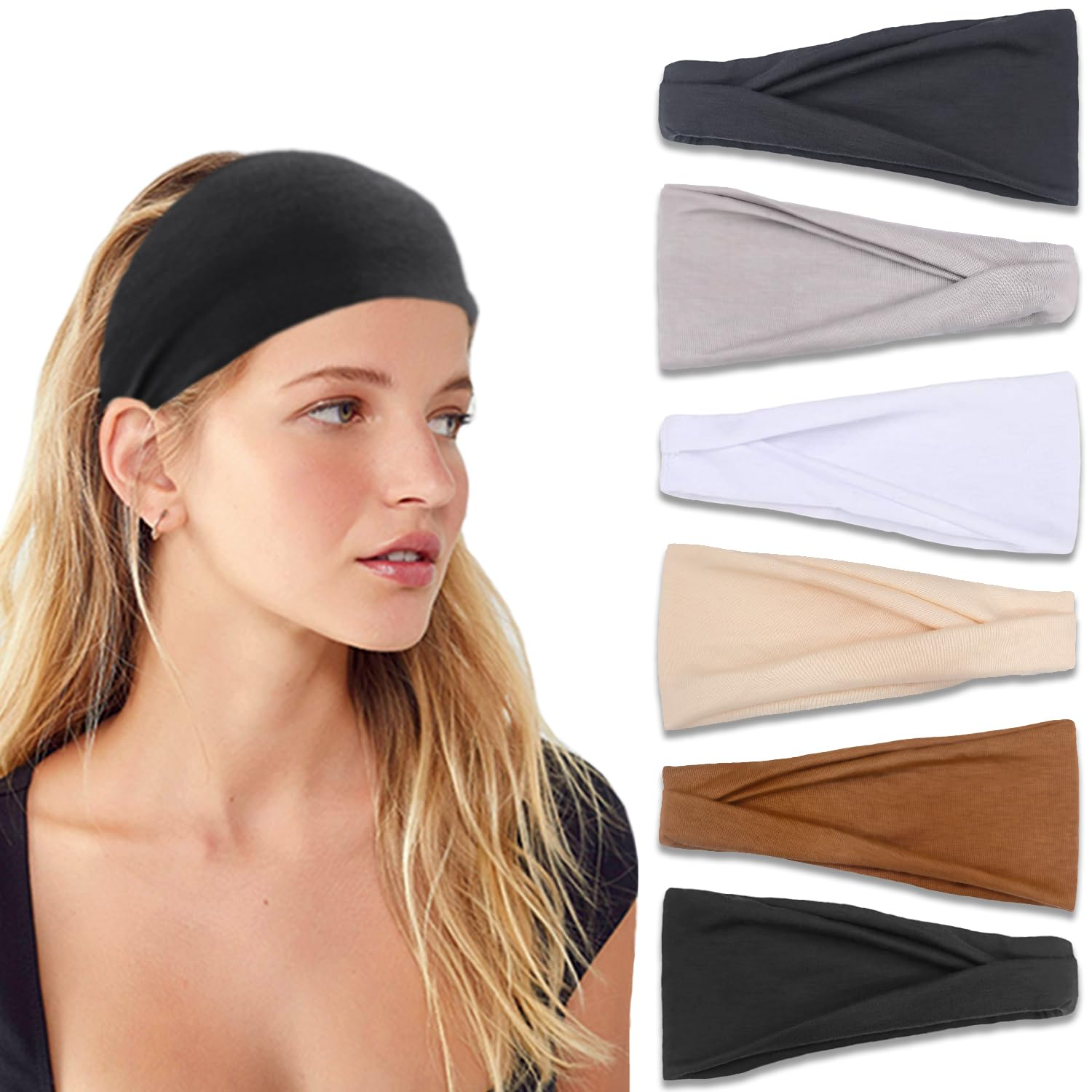 Headbands for Women Premium Stretchy Head Bands Hair Accessories