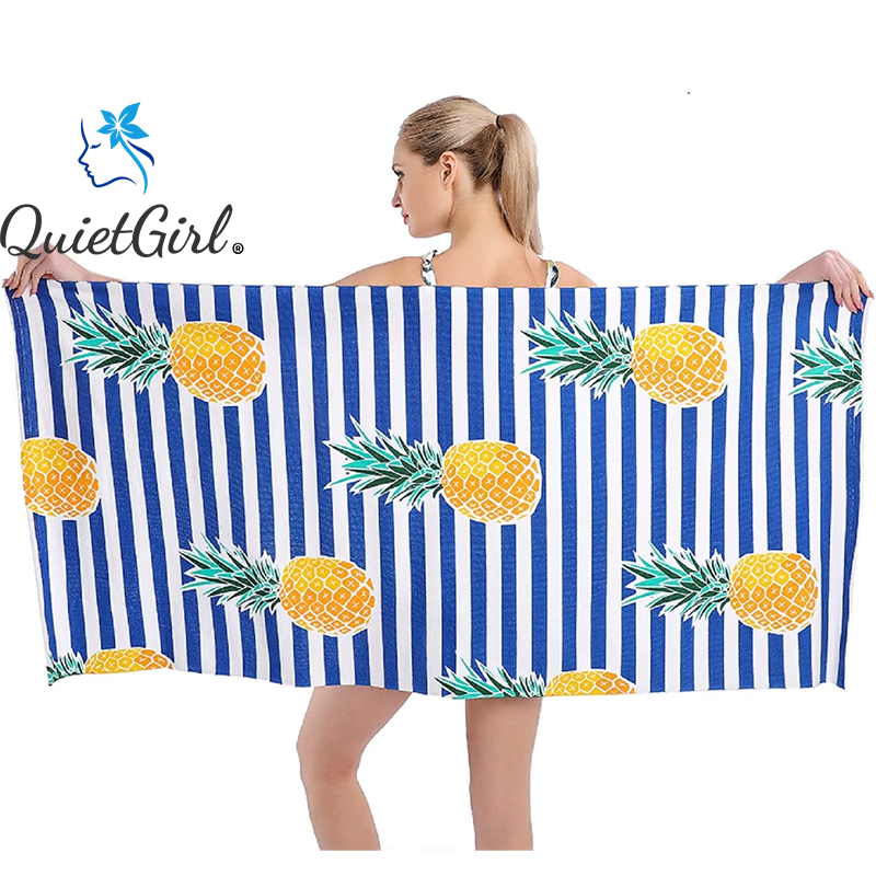 Microfiber Sand Free Beach Towel Thin Quick Fast Dry Super Absorbent Oversized Lightweight Towels